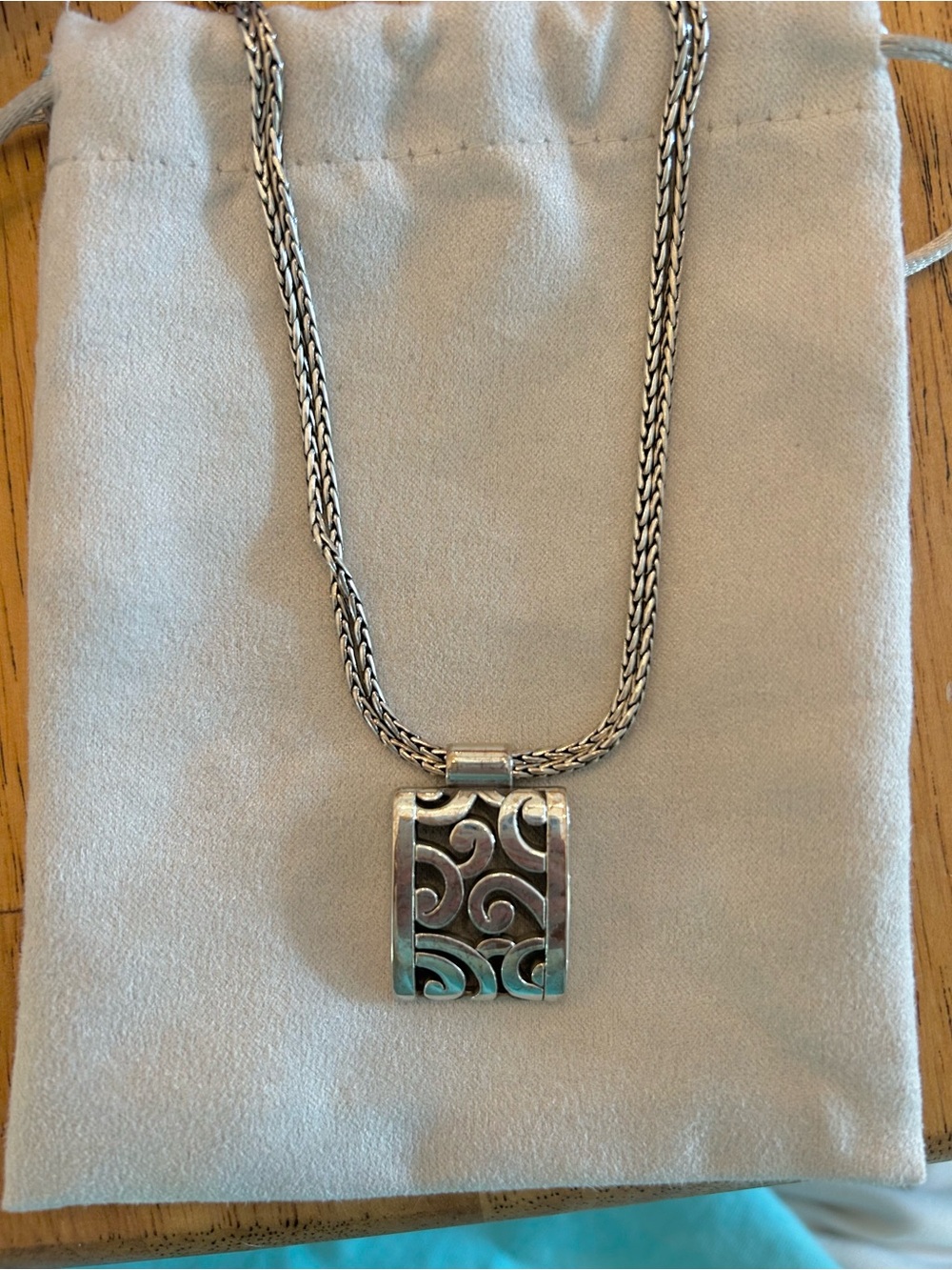 Brighton Silver Swirl Pendant Necklace - Silver